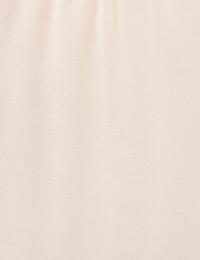 Chemise manches longues col rond ivoire femme