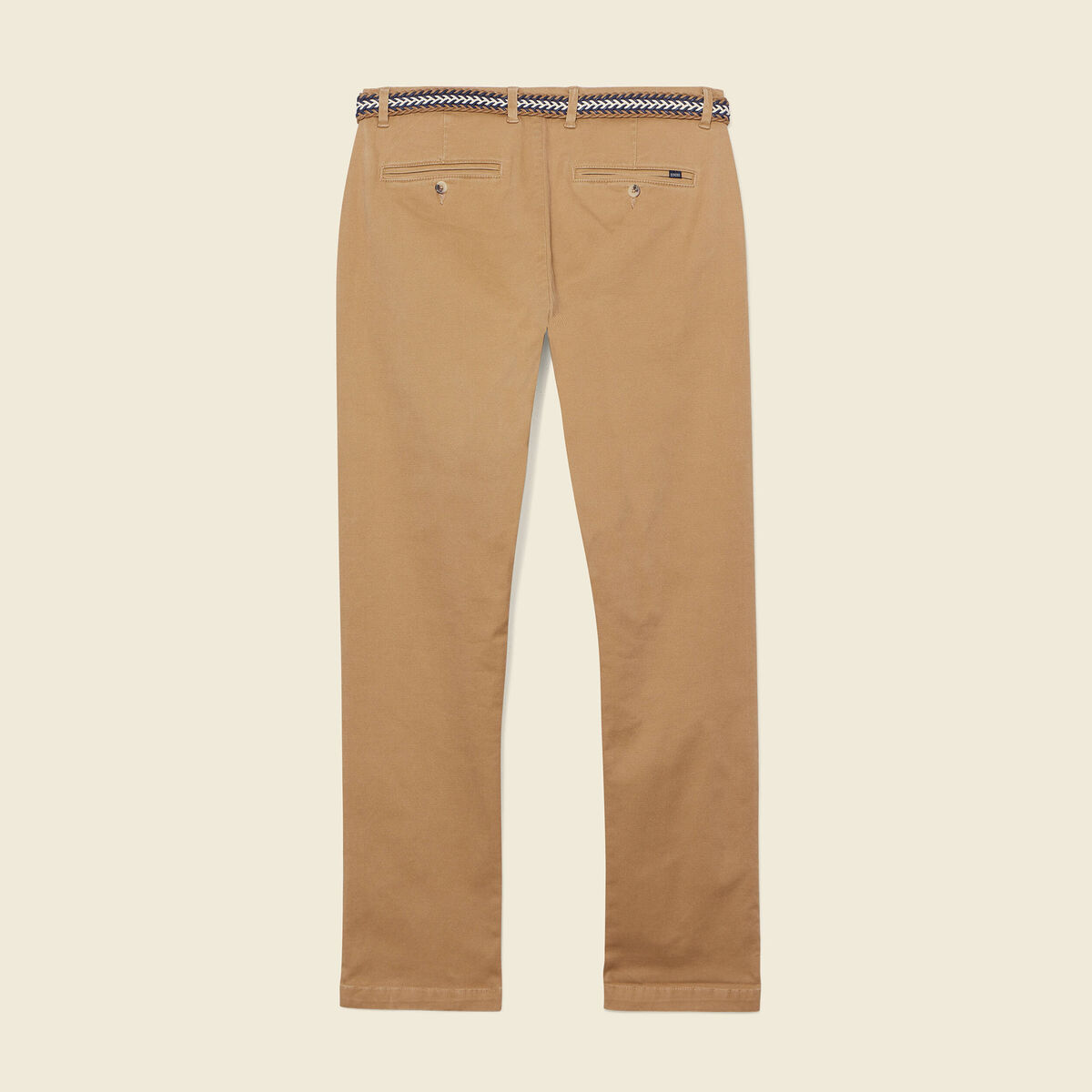 Pantalon chino straight vert kaki homme
