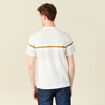T-shirt col rond manches courtes ecru homme