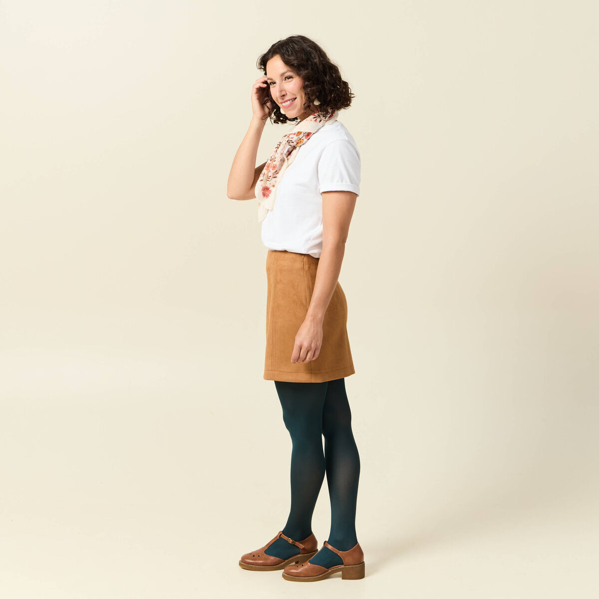 Jupe marron femme