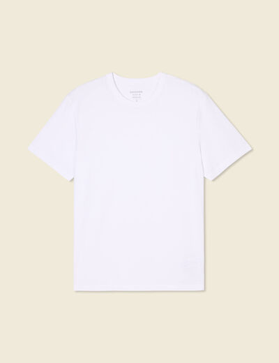 T-shirt éco-responsable blanc homme