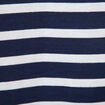 T-shirt ray&eacute; col rond manches longues blanc homme