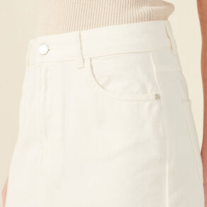 jupe midi fourreau denim blanc femme Jupe midi fourreau denim blanc femme