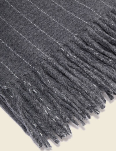 &Eacute;charpe gris fonc&eacute; homme