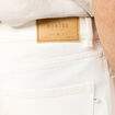 Jeans relax 5 poches denim blanc homme