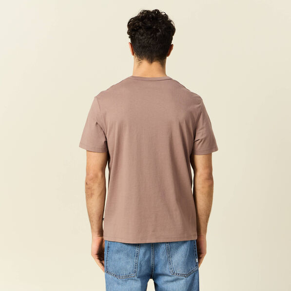 t shirt eco responsable marron cognac homme T-shirt éco-responsable marron cognac homme