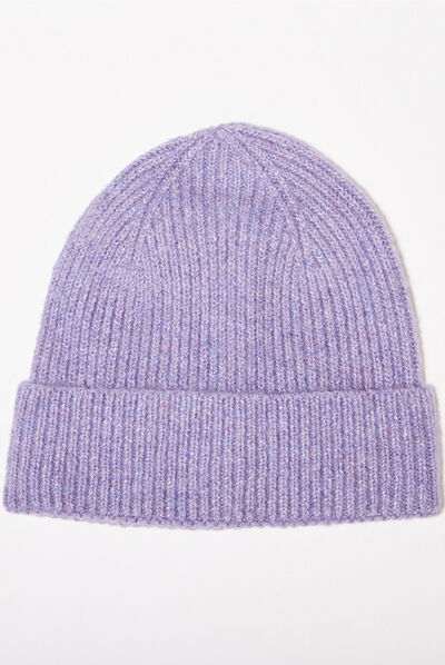 Bonnet violet foncé femme