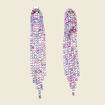 Boucles d'oreilles pendantes multicolore femme