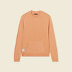 Sweat manches longues orange corail homme
