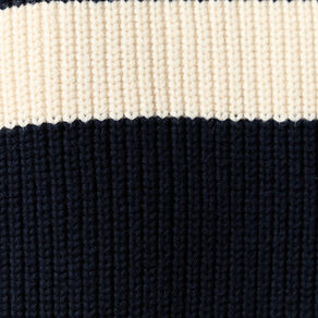 Pull manches longues bleu foncé homme