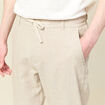 Chino coupe droite longueur 32 beige homme