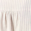 Robe longue évasée ceinturée blanc femme