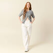 Gilet manches courtes gris clair femme