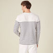 T-shirt manches longues ecru homme