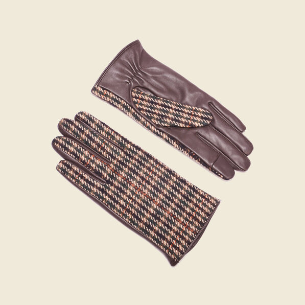 gants en cuir marron femme Gants en cuir marron femme