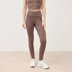 Leggings marron femme