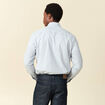 Chemise boyfriend en coton bleu clair homme