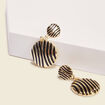 Boucles d'oreilles pendantes couleur or femme