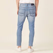 Jeans tapered 5 poches denim used homme