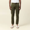 Pantalon battle bas resserr&eacute; vert kaki homme