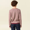 Pull manches longues bordeaux femme