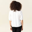 Chemise manches courtes ecru femme