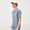 Polo manches courtes bleu gris homme