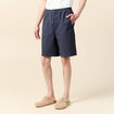 Bermuda droit bleu marine homme