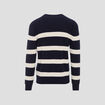 Pull manches longues bleu foncé homme