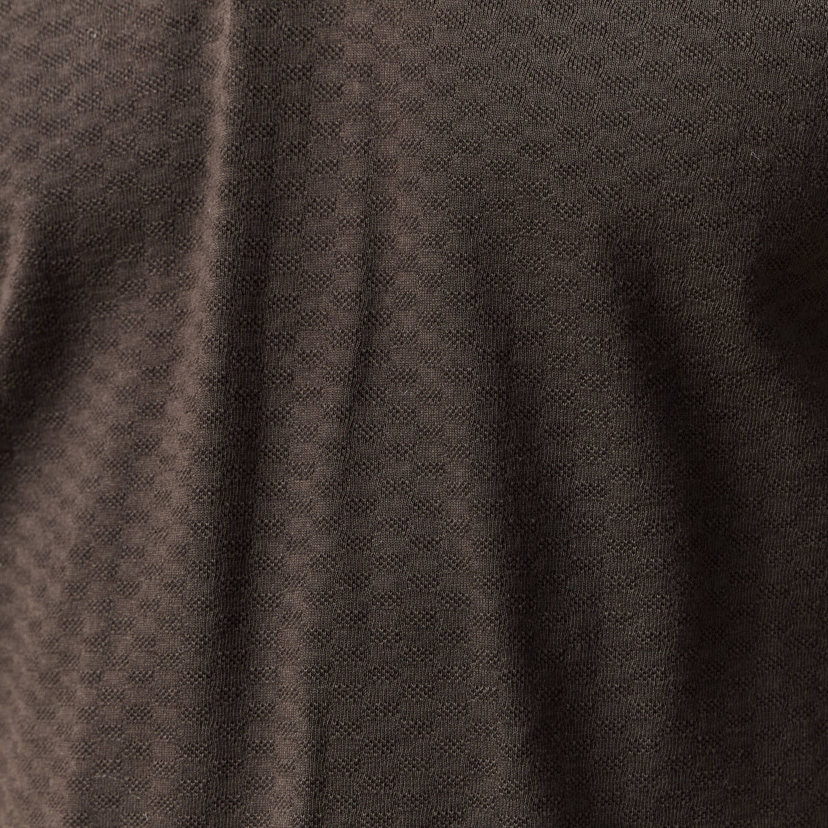 Polo cintr&eacute; en coton manches courtes gris fonc&eacute; homme