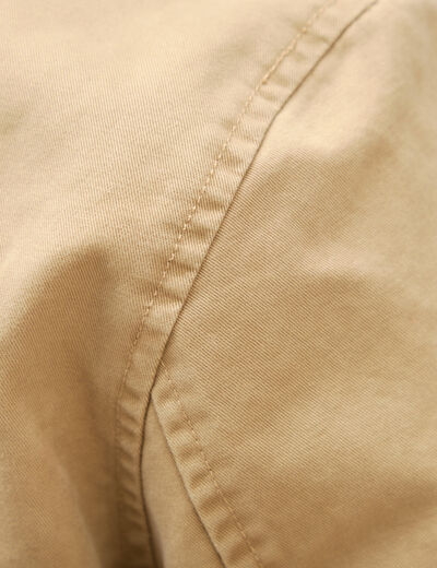 Veste col montant manches longues beige homme