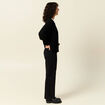 Gilet manches longues noir femme