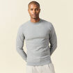 Pull manches longues gris homme