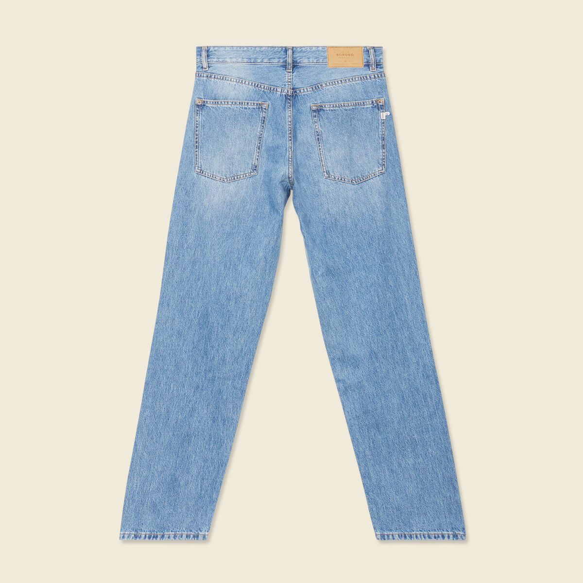 Jeans relax 5 poches denim used homme