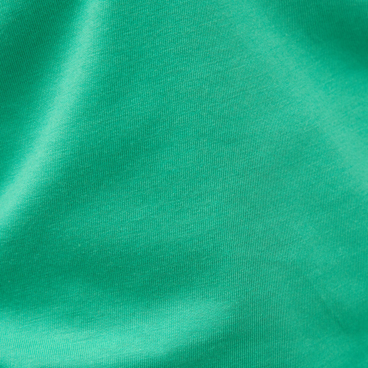 T-shirt ajust&eacute; col rond manches courtes vert femme