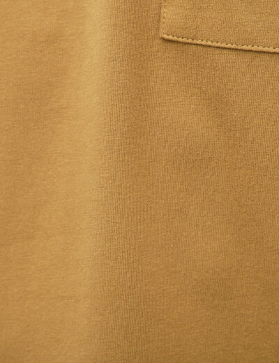 T-shirt en coton camel homme