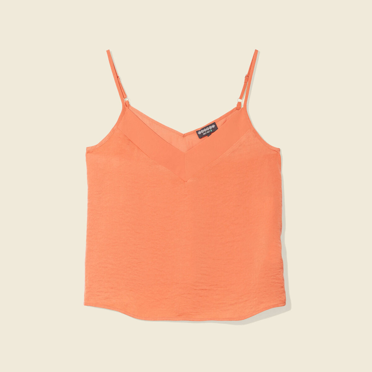 Caraco éco-responsable orange foncé femme