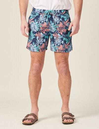 Short de bain bleu marine homme
