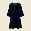 Robe patineuse éco-responsable bleu canard femme