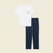 Ensemble pyjama pantalon vert foncé homme