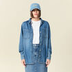 Surchemise en jean denim used femme