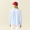 Blouse manches longues gris femme