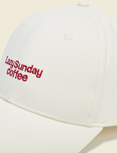 Casquette ecru homme