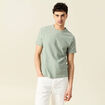 T-shirt manches courtes vert olive homme