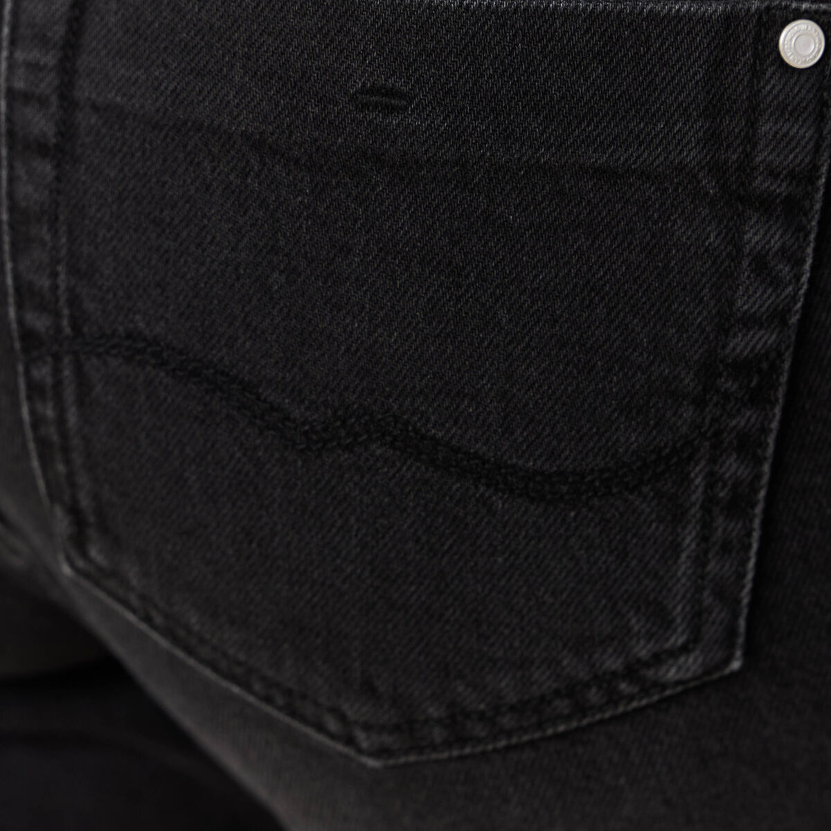Jeans mom slim denim noir femme