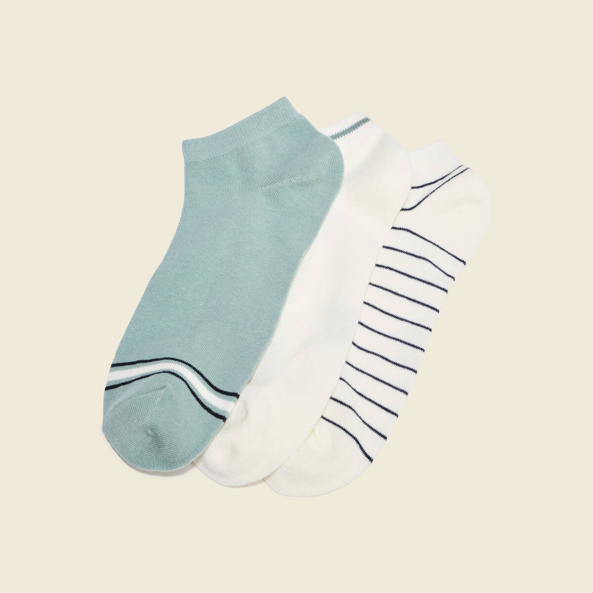 Lot de 3 paires de chaussettes vert clair homme