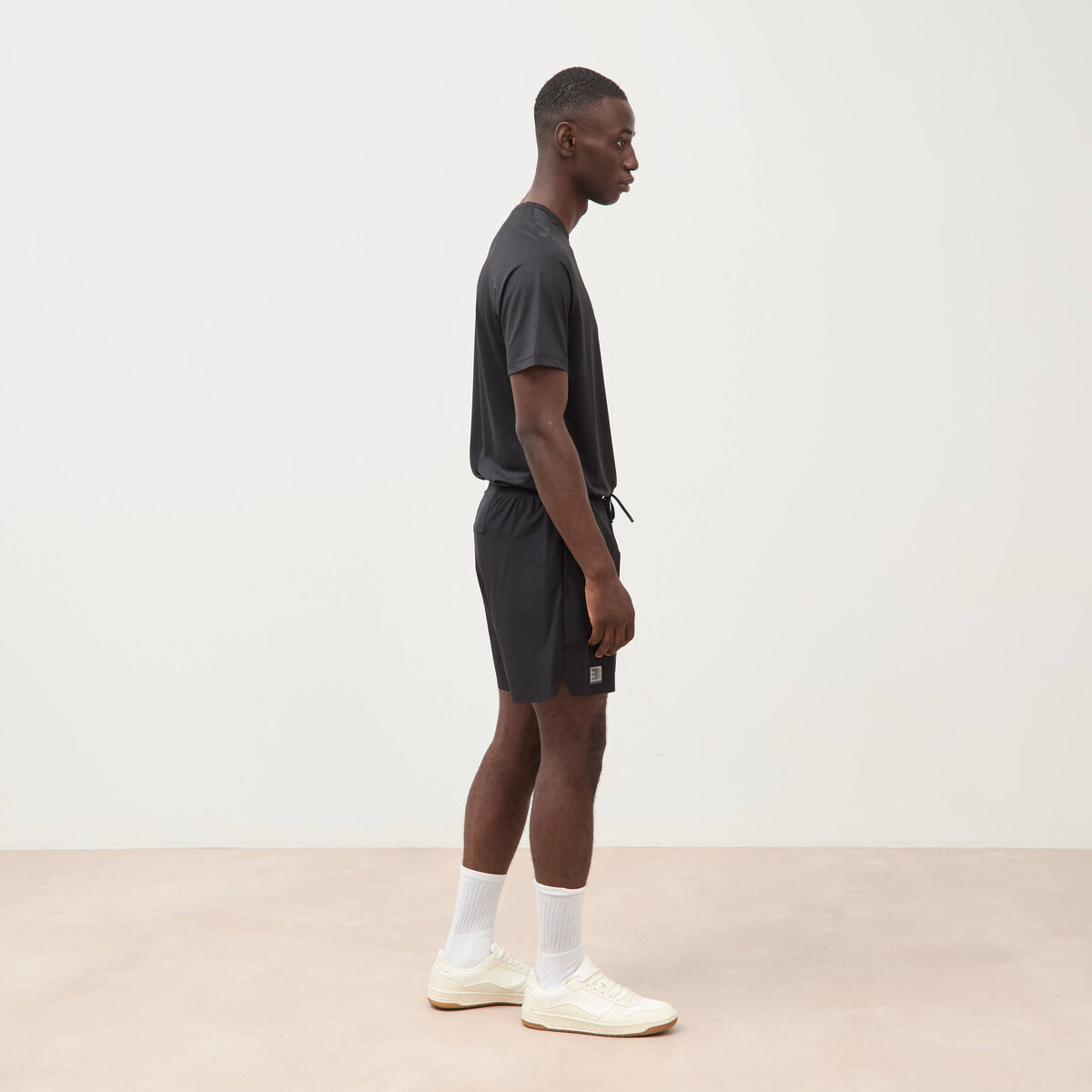Short doubl&eacute; noir homme