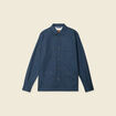 Surchemise manches longues bleu marine homme