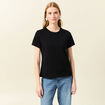 T-shirt manches courtes noir femme