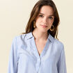 Blouse manches longues ecru femme